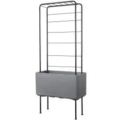 Traliccio per fioriera Deroma Cosmo 155x66,6x26,6 cm Nero