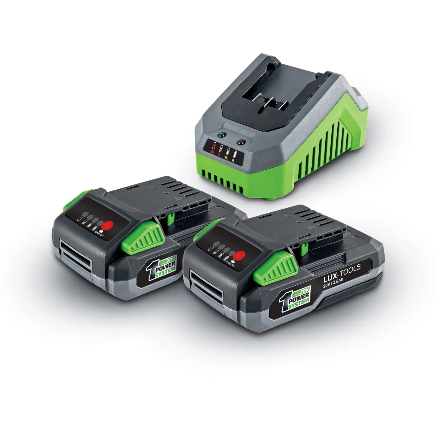 Trapano avvitatore a batteria LUX 2x20 V 2 Ah