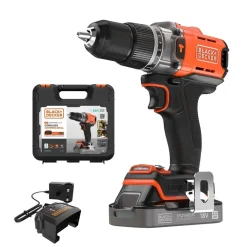 Trapano avvitatore a batteria Black+Decker 18 V 2 Ah