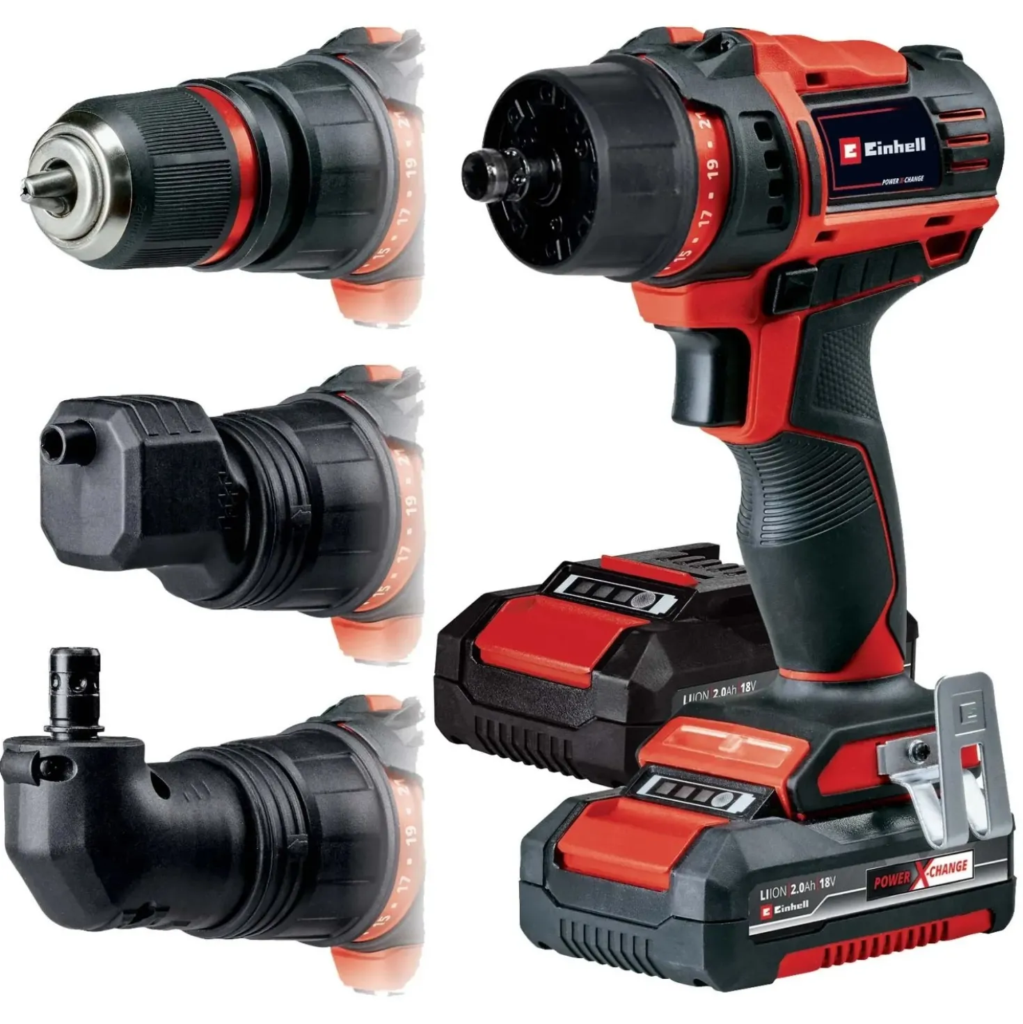 Trapano avvitatore a batteria Einhell TE-CD 18/45 3X-Li 18 V 2x2 Ah
