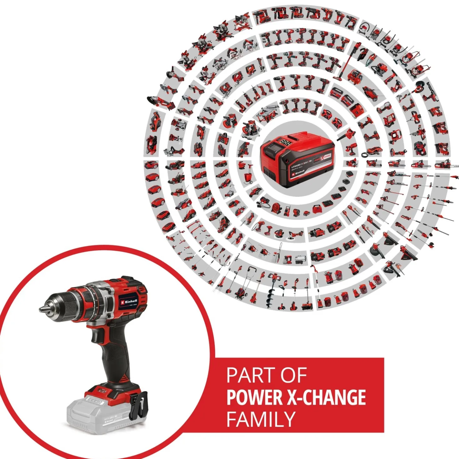 Trapano avvitatore a batteria Einhell TE-CD18/50Li-i BL 18 V - Solo corpo macchi