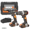 Trapano avvitatore con percussione e avvitatore ad impulsi Worx wx925 20 V