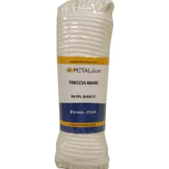 Treccia mare bianca ø 6 mm 25 mt