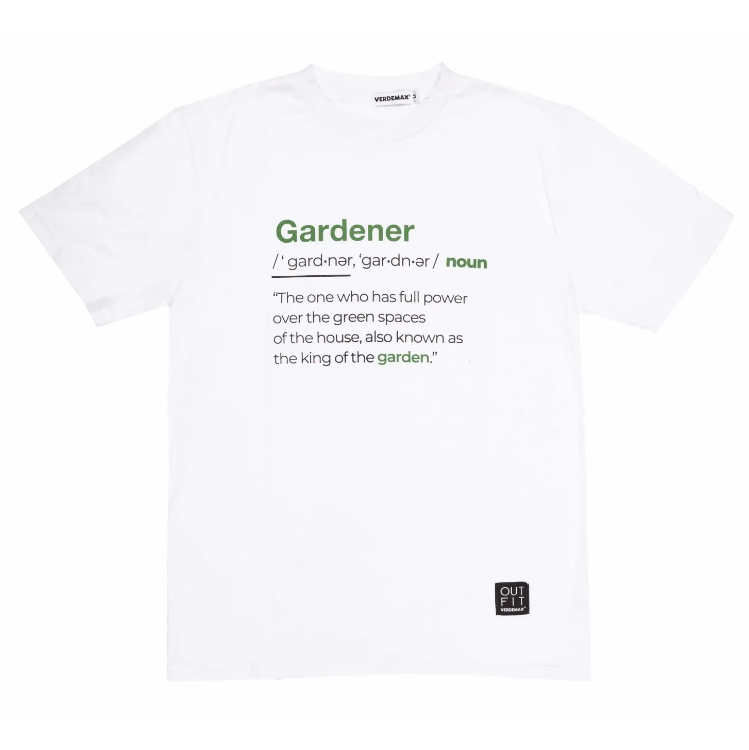 T-shirt unisex Verdemax Gardener bianco XS
