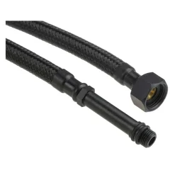 Tubo flessibile collegamento rubinetto Idrostile 2 pz 40 cm nero opaco