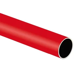 Tubo in acciaio rosso 1 mt