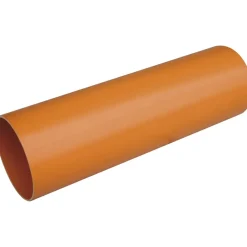 Tubo in PVC arancione Ø 100 mm - 1 m