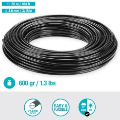 Tubo irrigazione di derivazione Micro-Drip-System Gardena 50 m 4,6 mm (3/16