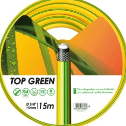 Tubo irrigazione retinato FITT Top Green 15 m x Ø 15 mm giallo