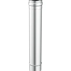 Tubo l. 500 mm diam. 100 acciaio inox sp.0,5 mm - mono parete