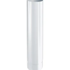 Tubo l.500 mm d.130 smaltato bianco sp.0,7 mm