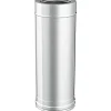 Tubo l.500 mm diam.80/130 inox aisi sp.0,5 mm - doppia parete