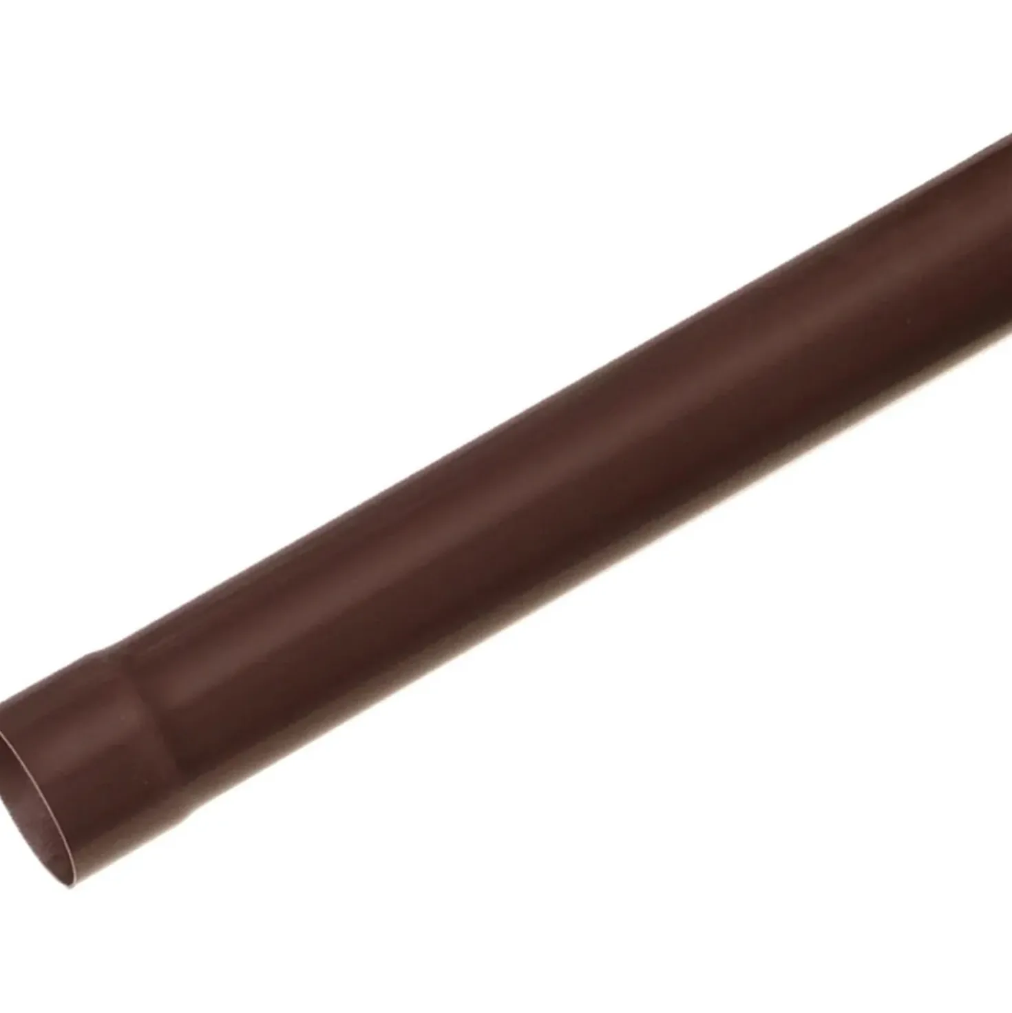 Tubo pluviale in PVC marrone Ø 63 mm - 1 m