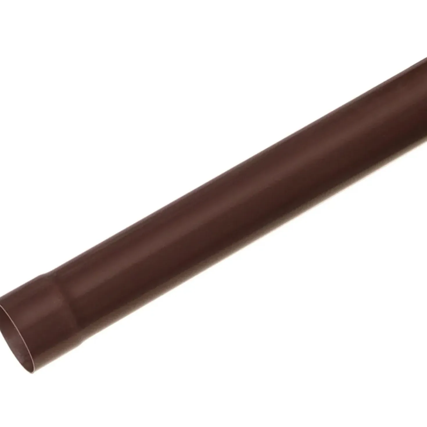 Tubo pluviale in PVC marrone Ø 80 mm - 1 m