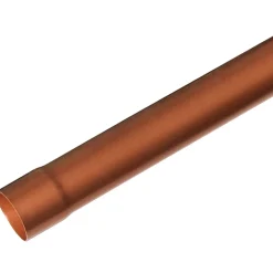 Tubo pluviale in PVC rame Ø 80 mm - 1 m
