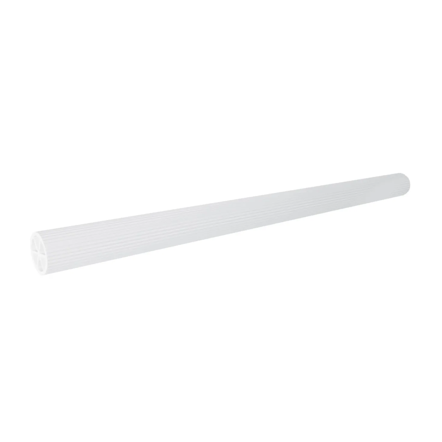 Tubo rigato in PVC medicale 100 cm bianco