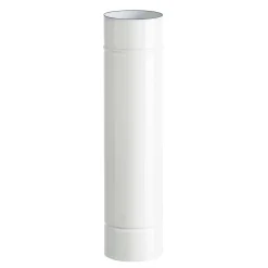 Tubo smaltato lineare porcellanato bianco L 50 cm Ø 13 cm