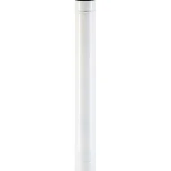 Tubo smaltato lineare porcellanato bianco L 100 cm Ø 13 cm