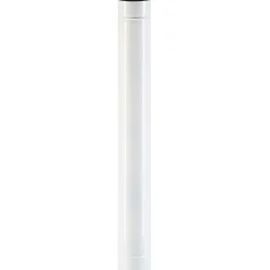 Tubo smaltato lineare porcellanato bianco L 100 cm Ø 10 cm