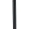 Tubo smaltato lineare porcellanato nero opaco L 100 cm Ø 13 cm