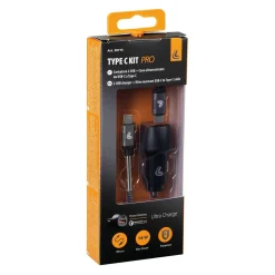 Type-C Kit Pro caricatore Usb doppia presa e cavo ultra resistente