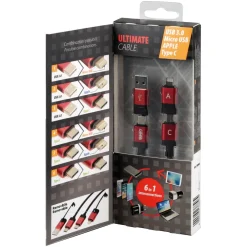 Ultimate Cable 6in1 Cm100 Cavo Ricarica e Sincronizzazione