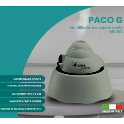 Umidificatore a flusso continuo caldo Paco 2 l 400 W