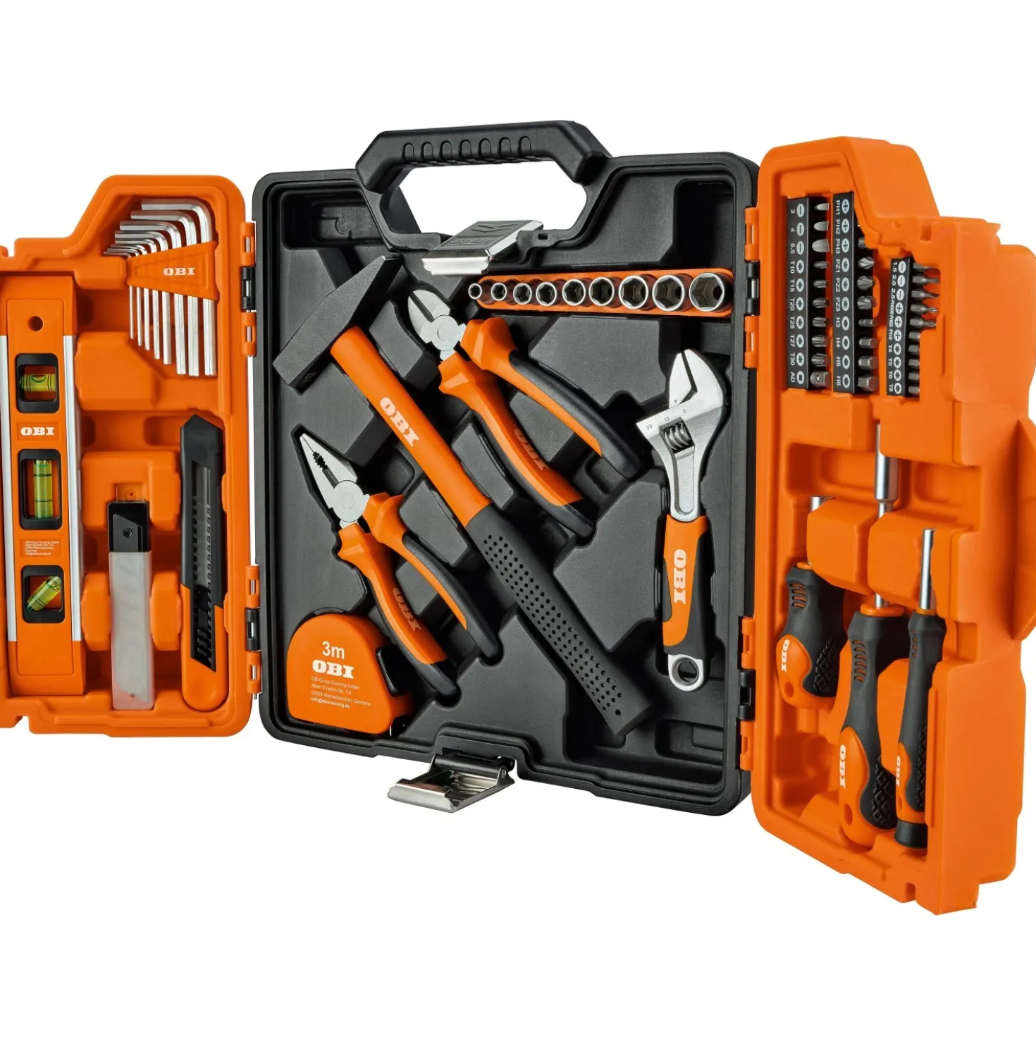 Valigetta porta attrezzi professionale completa 62 pz