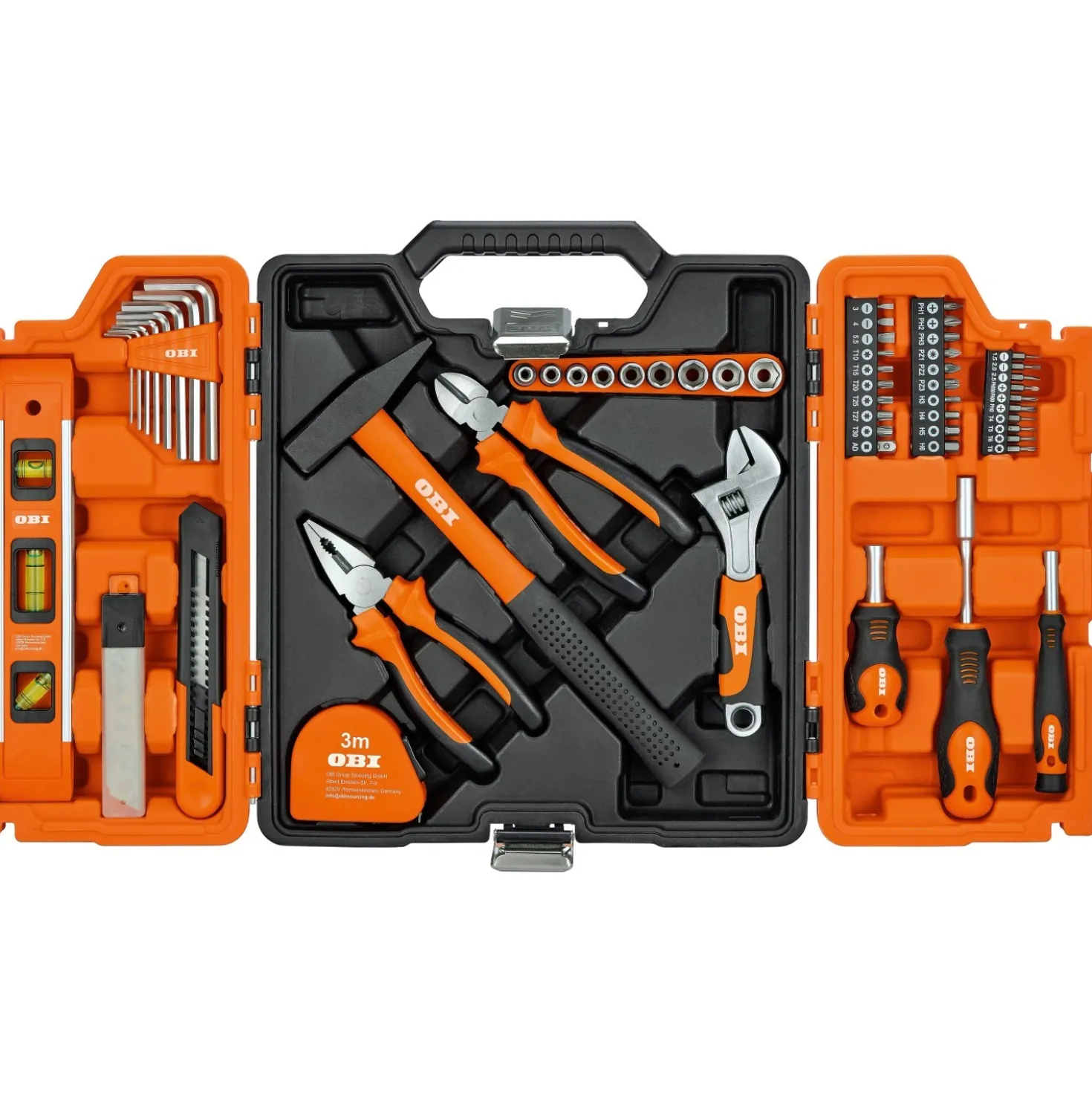 Valigetta porta attrezzi professionale completa 62 pz