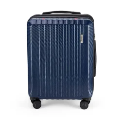 Valigia cabin size Hybrid Terra blu 40x20x55 cm