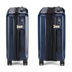Valigia cabin size Hybrid Terra blu 40x20x55 cm
