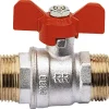 Valvola a sfera con maniglia a farfalla 1/2" MM