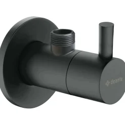 Valvola ad angolo cartuccia ceramica 1/2"-3/8" nero