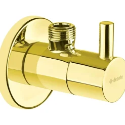 Valvola ad angolo cartuccia ceramica 1/2"-3/8" oro