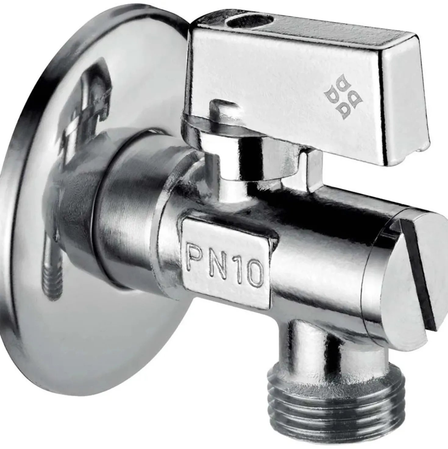 Valvola ad angolo per sciacquone 1/2"x1/2" cromo