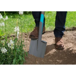 Vanga quadra Gardena NatureLine L 117 cm con manico in legno