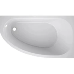 Vasca acrilica Alba versione destra 160x90 cm bianco