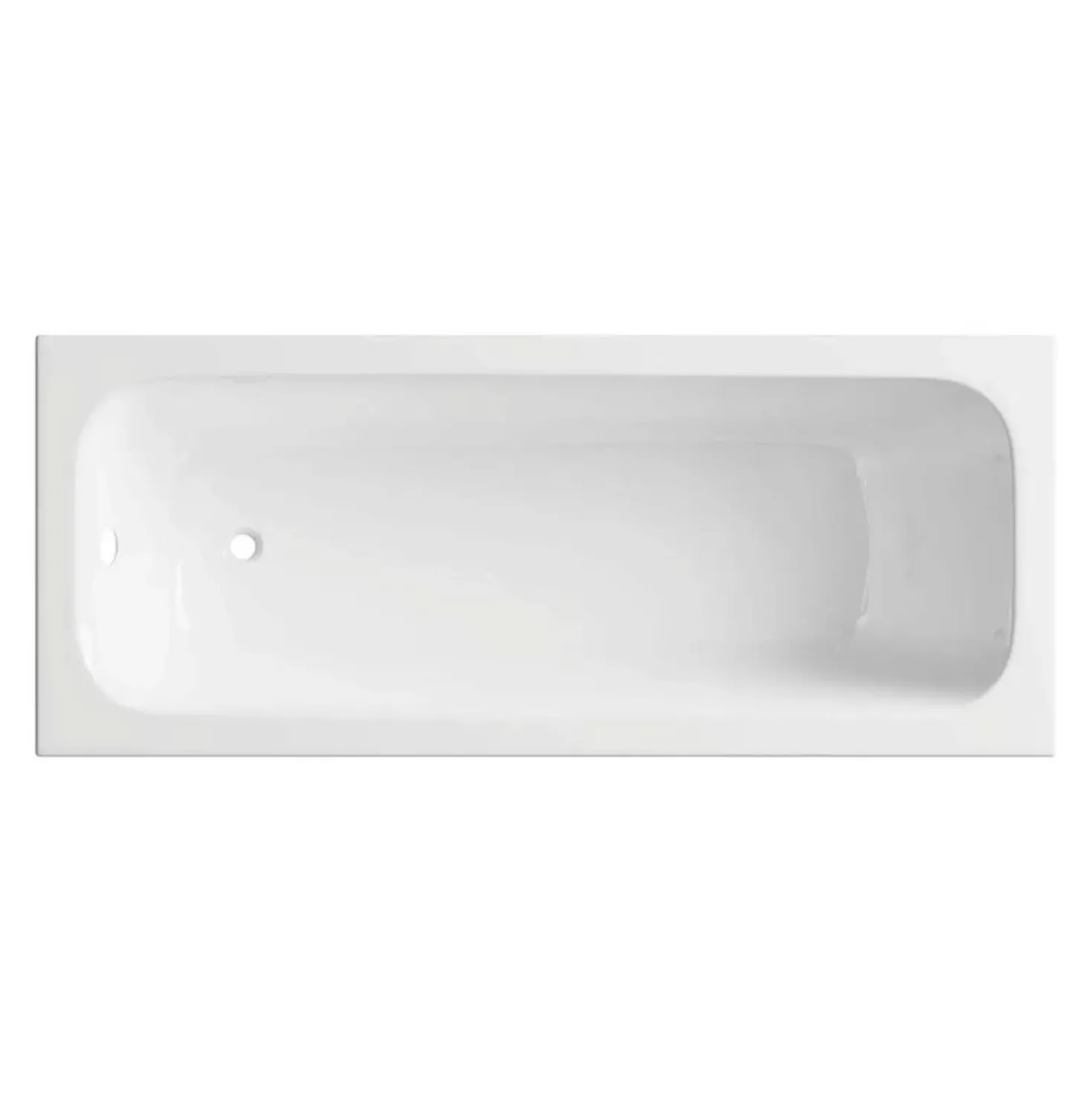 Vasca da bagno da incasso rettangolare Cabaiguán 160 cm bianco in acrilico
