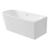Vasca da bagno Limonar 140 cm destra angolare/freestanding bianco in acrilico