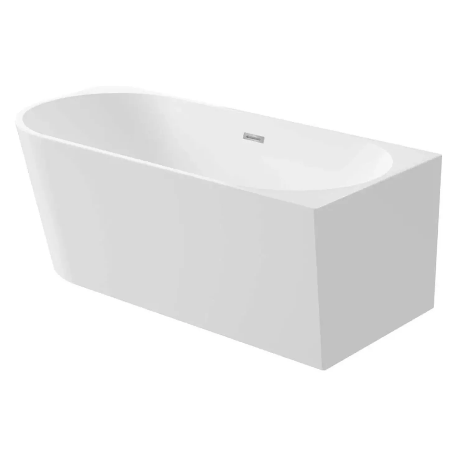 Vasca da bagno Limonar 140 cm destra angolare/freestanding bianco in acrilico