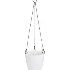 Vaso Brussels da appendere bianco 18 cm
