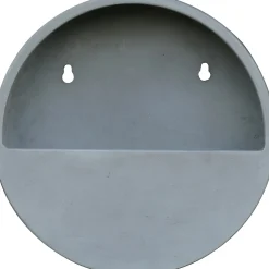 Vaso da appendere in Fiberstone 31x31x9 cm grigio