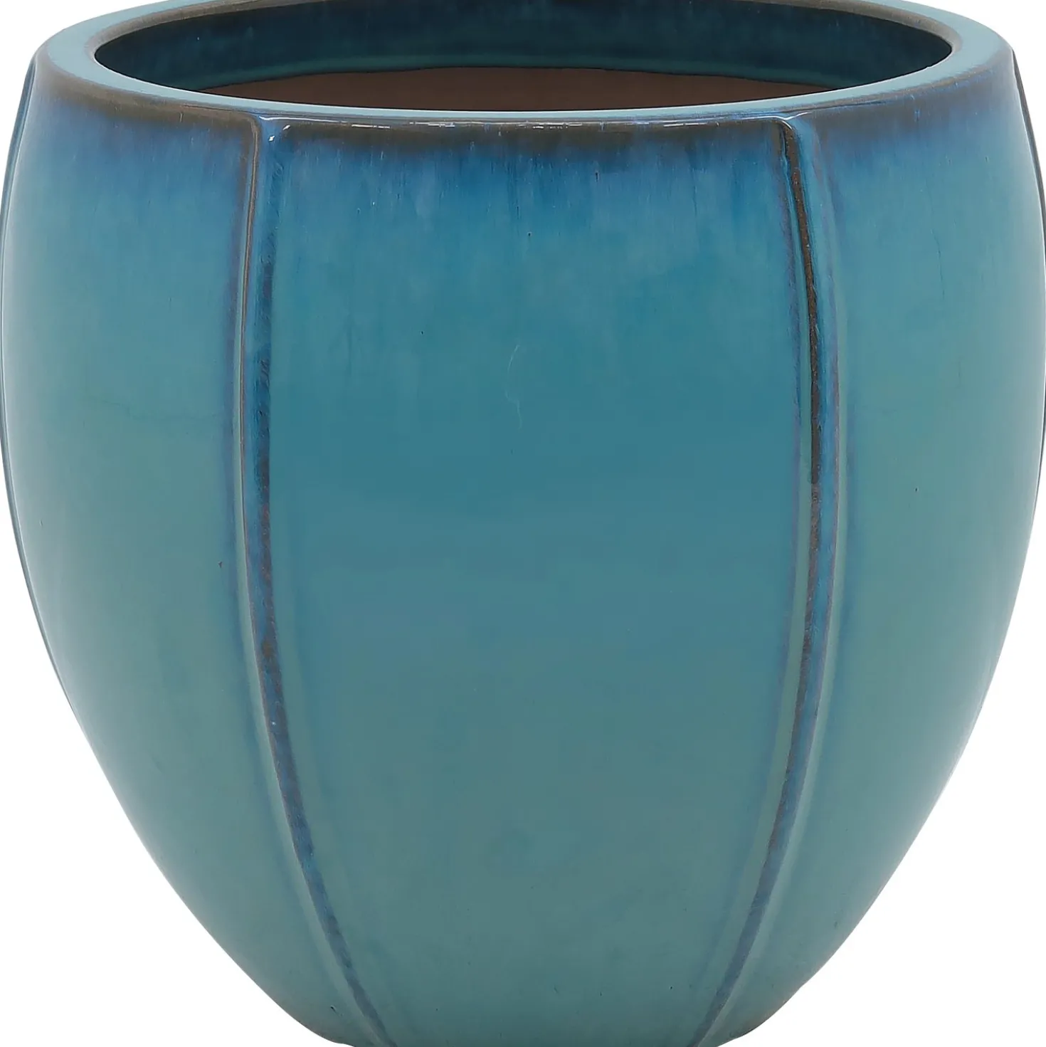 Vaso da esterno blu 24,5 x 23 cm