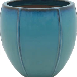 Vaso da esterno blu 33 x 31 cm