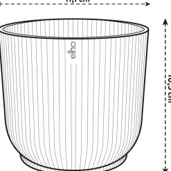 Vaso da esterno fiori Elho Mini Vibes Fold blu Ø 11 cm