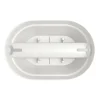 Vaso da ringhiera Flower Bridge Elho Vibia Campana 39x26x22 cm bianco seta