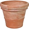 Vaso doppio bordo toscano fatto a mano 58x70x70 cm