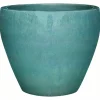 Vaso in ceramica verde 35x35x30 cm