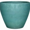 Vaso in ceramica verde 43x43x35 cm
