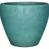 Vaso in ceramica verde 19x19x19 cm